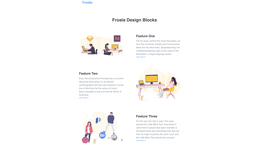 graphics-oriented features page