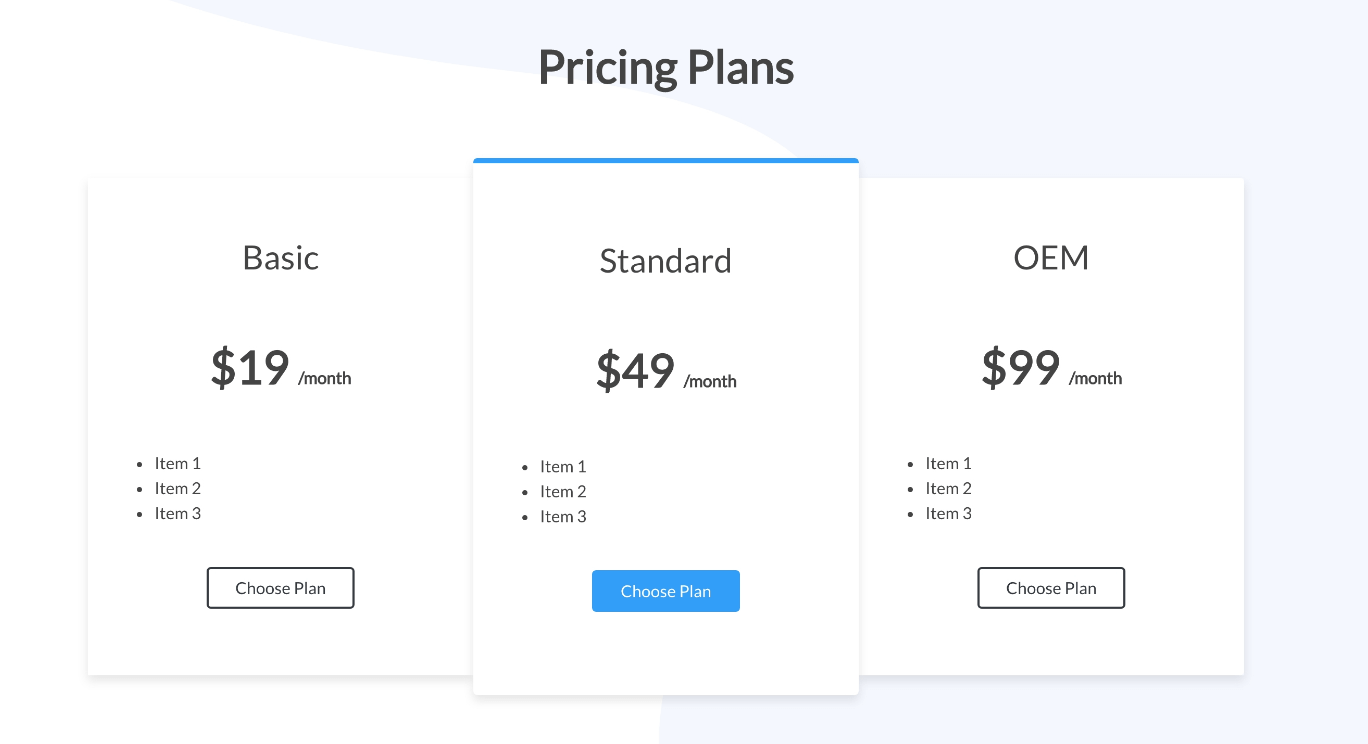 How can I build a pricings page with Bootstrap?