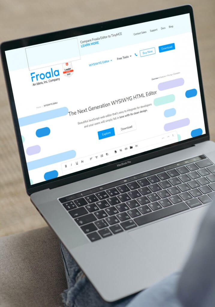 Emphasizing Froala's advantages and features