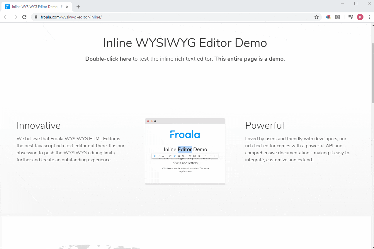 Try Froala's Free Editing And Design Tools - Froala