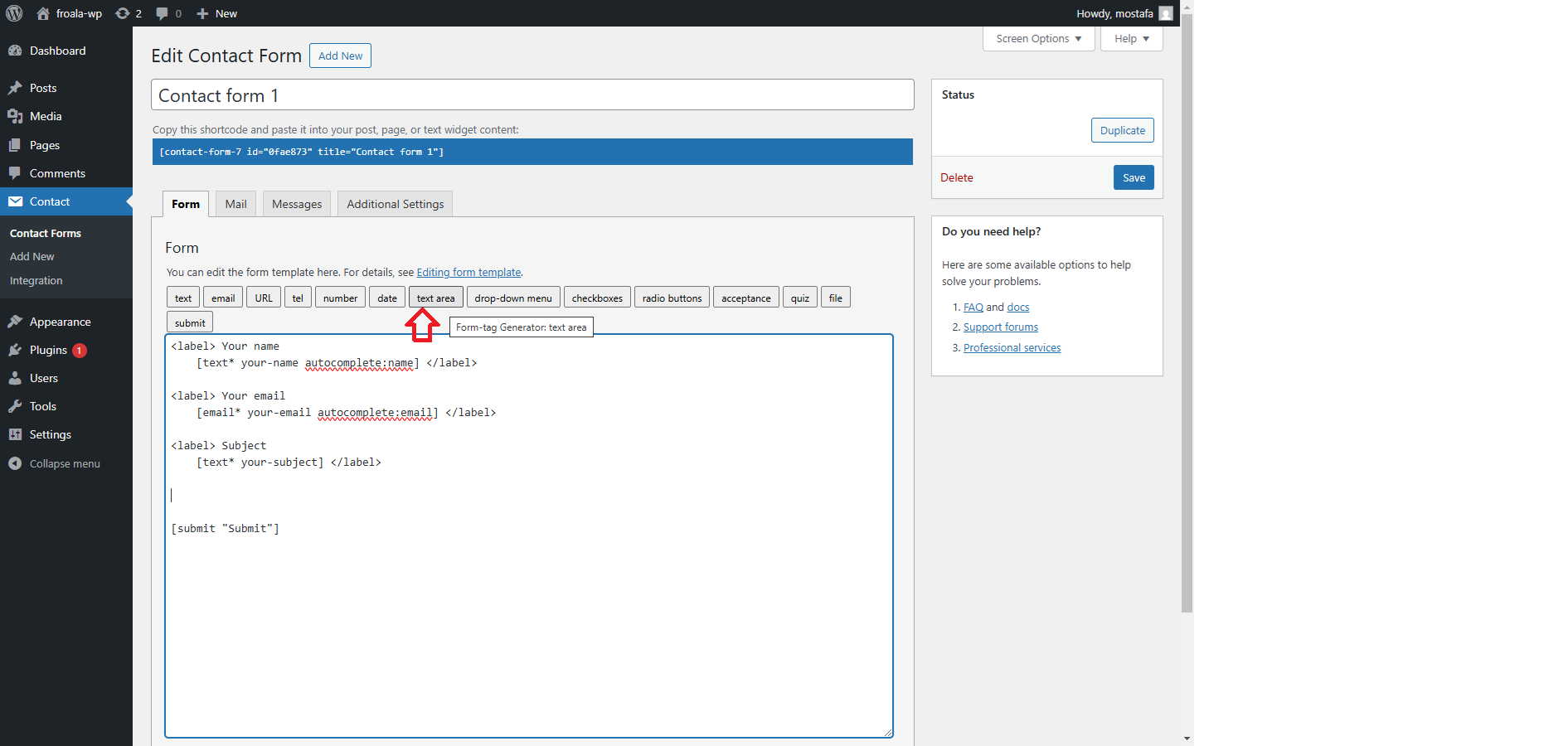 rich text wordpress content editor