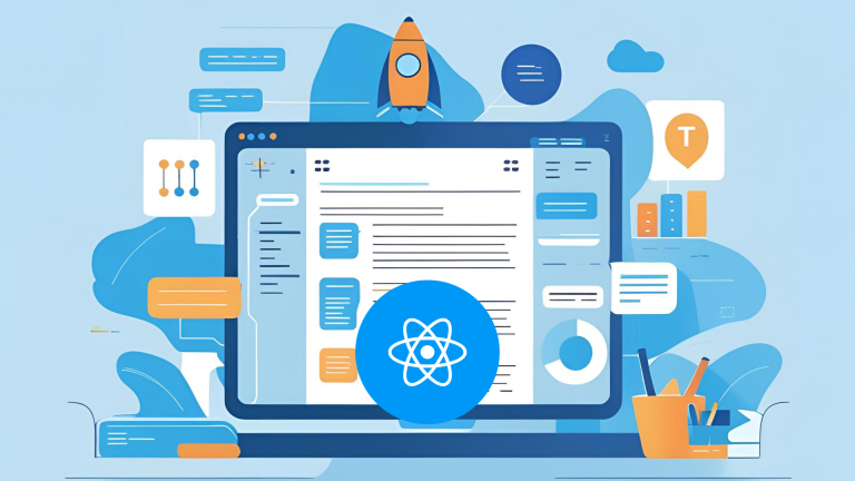 A visual representation of a rich text editor for React applications.