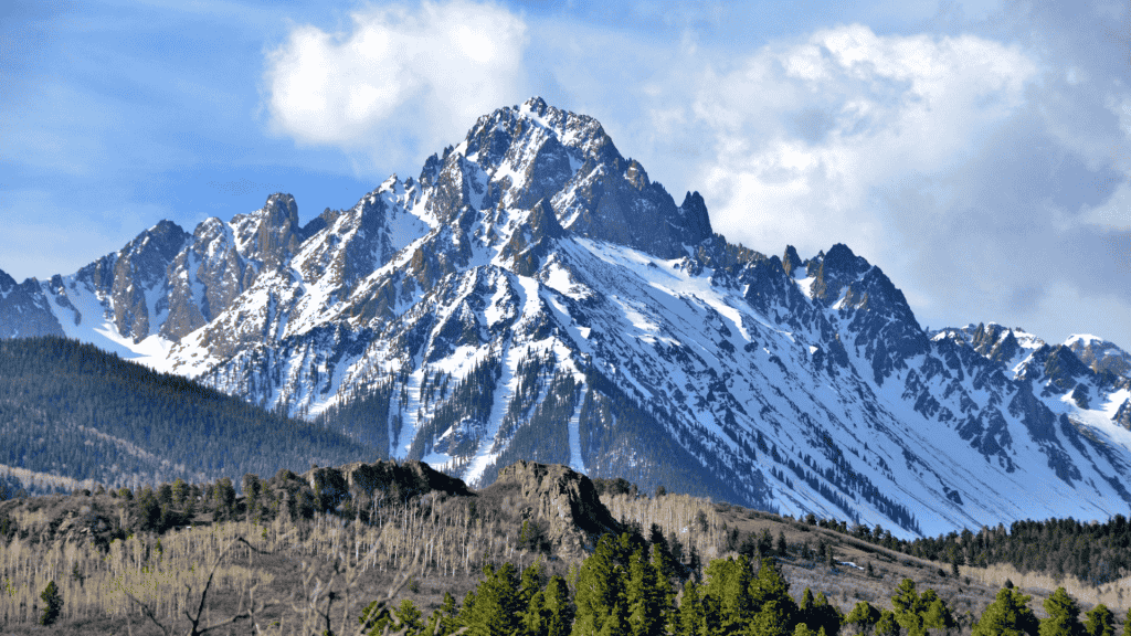 A photo of a mountain