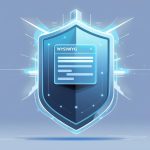 A shield with the "WYSIWYG" text displayed, representing how HTML editor software can help protect against security threats through virus detection capabilities.