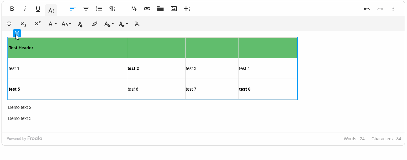 copy table