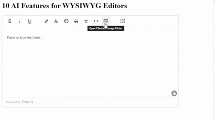 This GIF shows an image of a duck being uploaded. Afterwards, the AI in the editor deems it safe for work.
