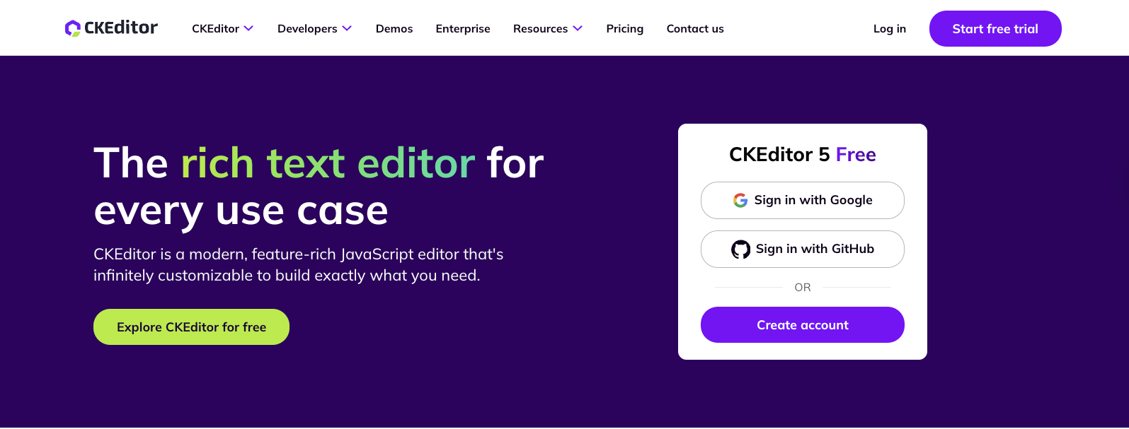 CKEditor - rich text editor