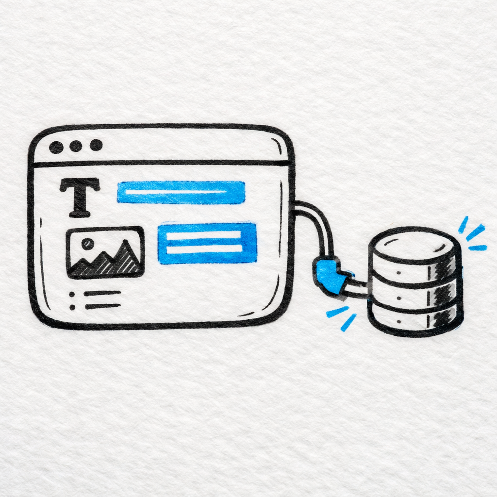 Custom blog editor connected to a CMS