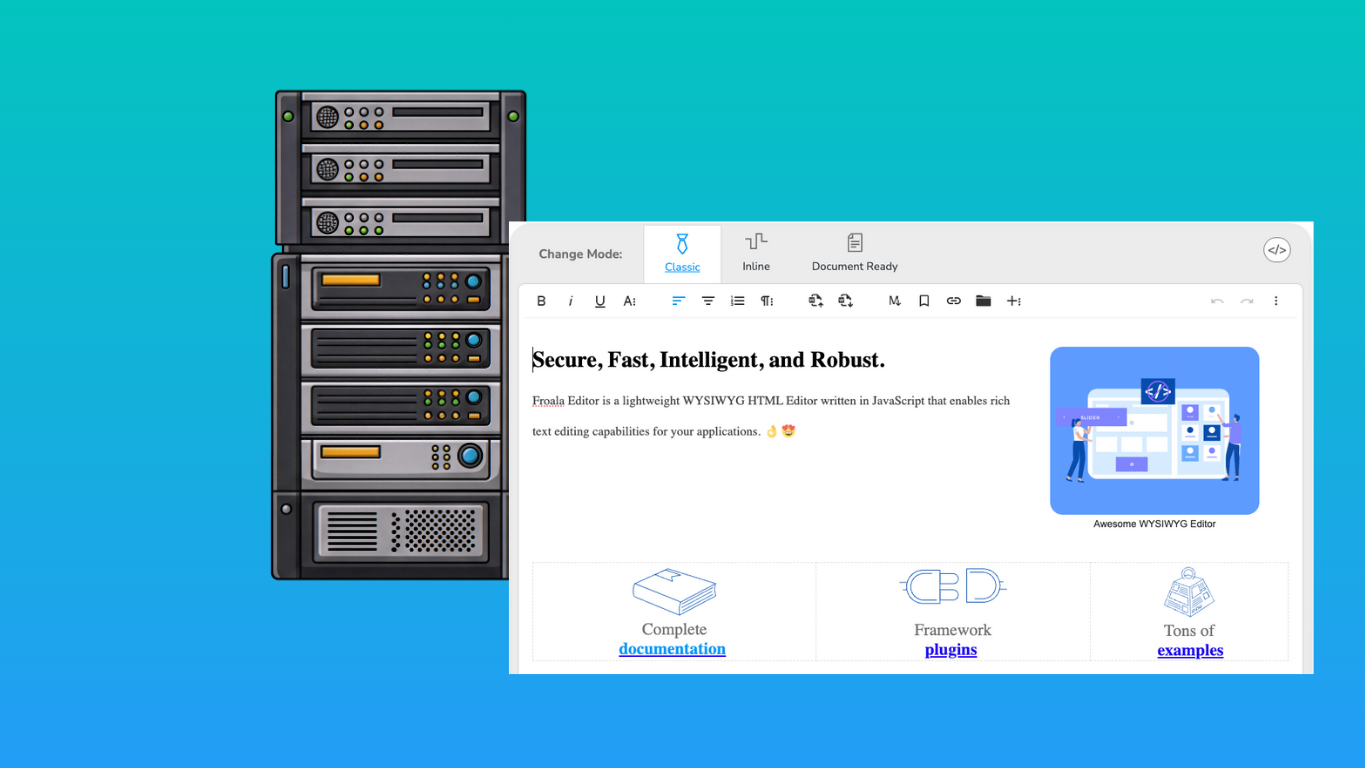 self hosted rich text editor