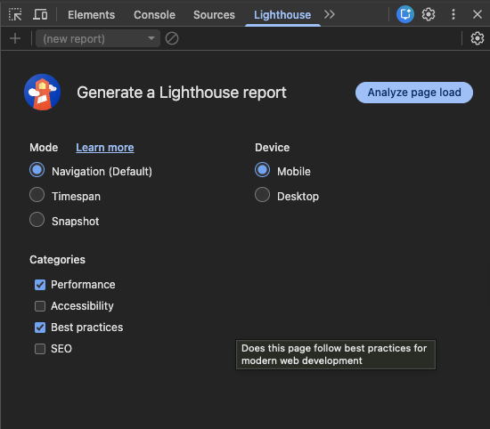 Configure the Lighthouse