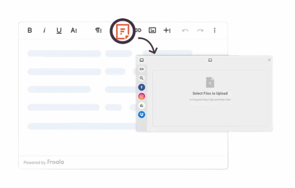 Transforming Froala WYSIWYG editor with Filestack image uploader