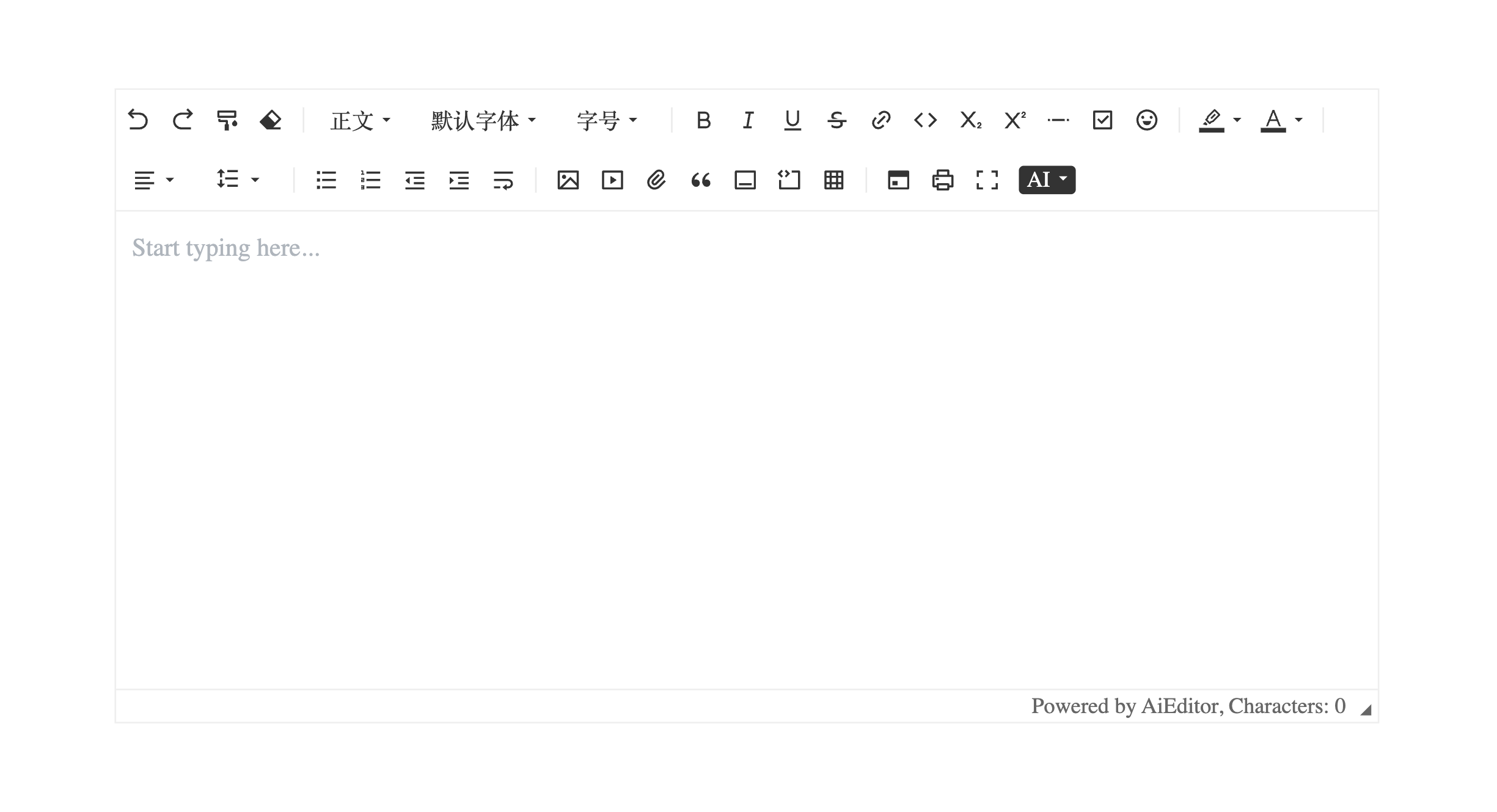 A visual diagram showing AI editor interface