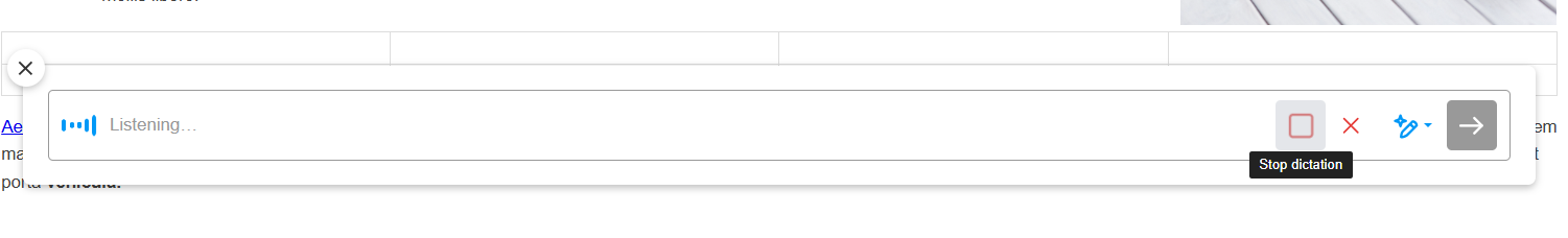 Speech to text in AI Assist
