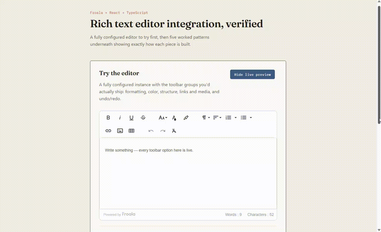 How to Integrate a Rich Text Editor in a React TypeScript Project